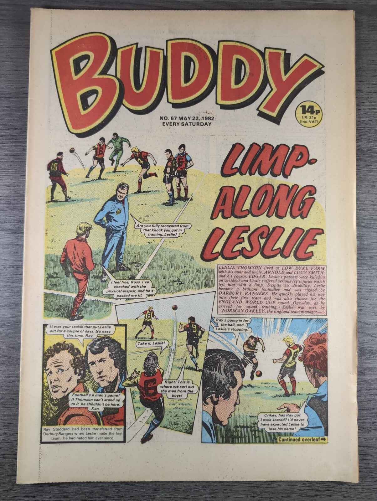 Buddy Comic Issue No 67 22nd May 1982 Vintage Retro Comic