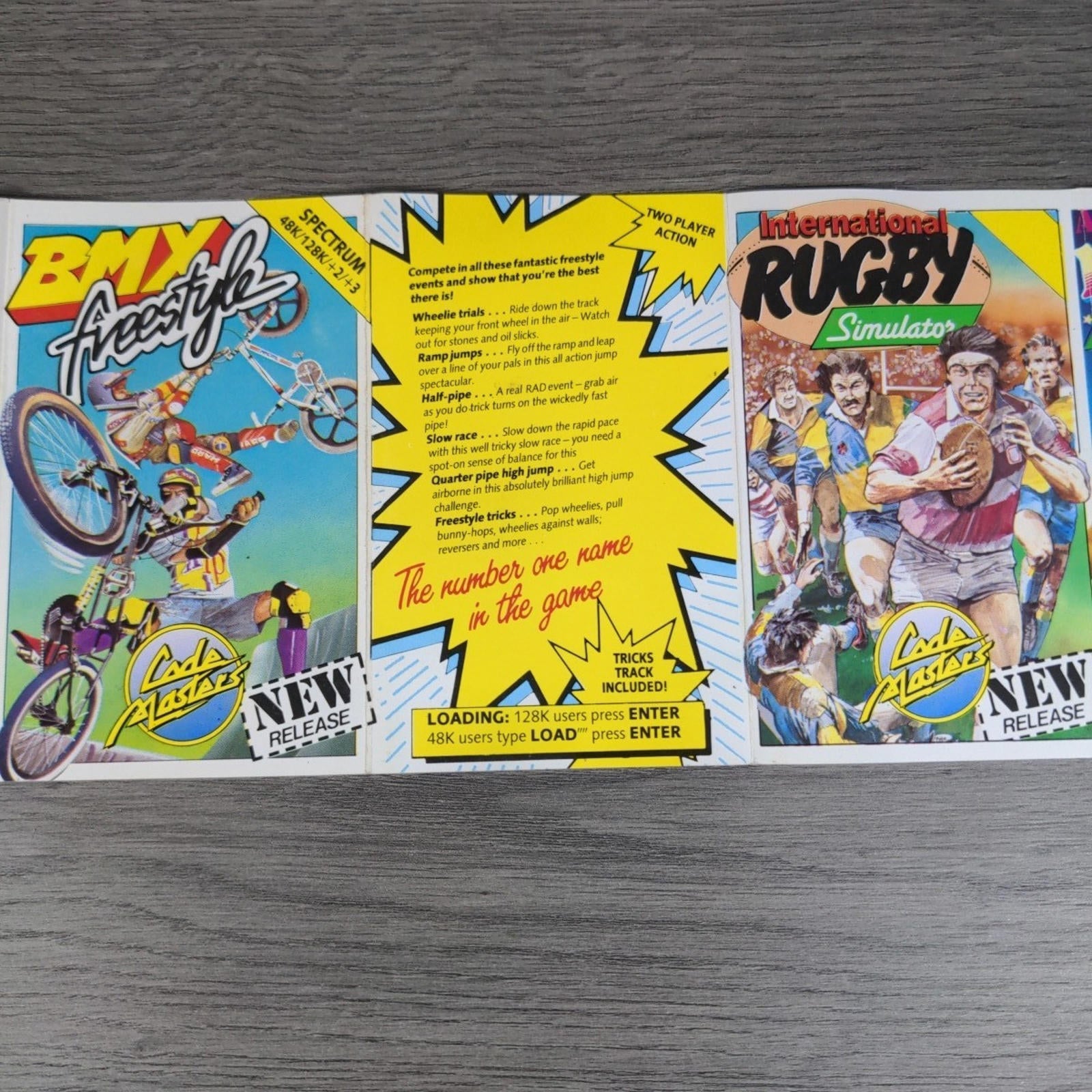 BMX Freestyle  ZX Spectrum 48/128K Game Cassette Code Masters Tested & Working
