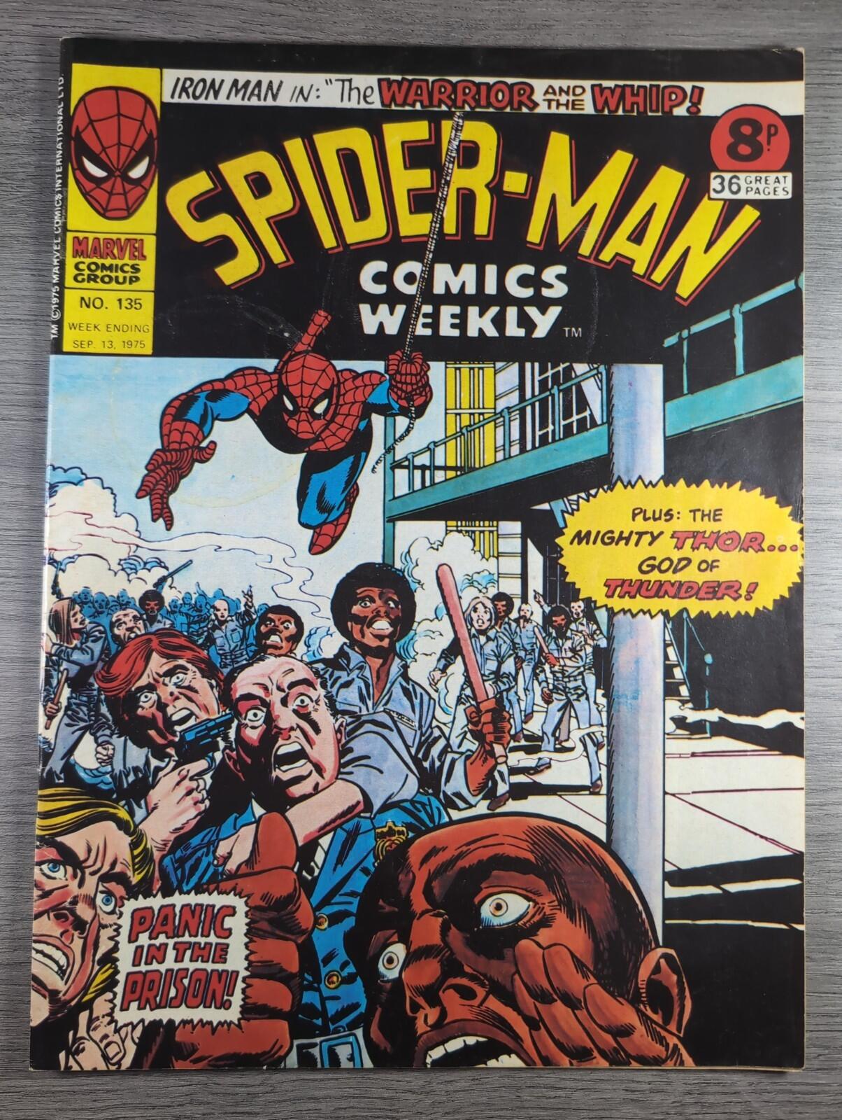 Spider-Man Comics Weekly No 135 Marvel Comics UK 13th September 1975