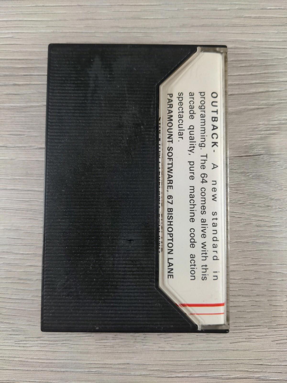 Outback Commodore 64 C64 Video Game Cassette Tested & Working