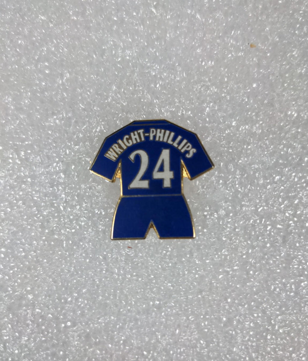 Chelsea Football Club Wright-Phillips No24 Shirt Enamel Pin Badge - Retrorama UK