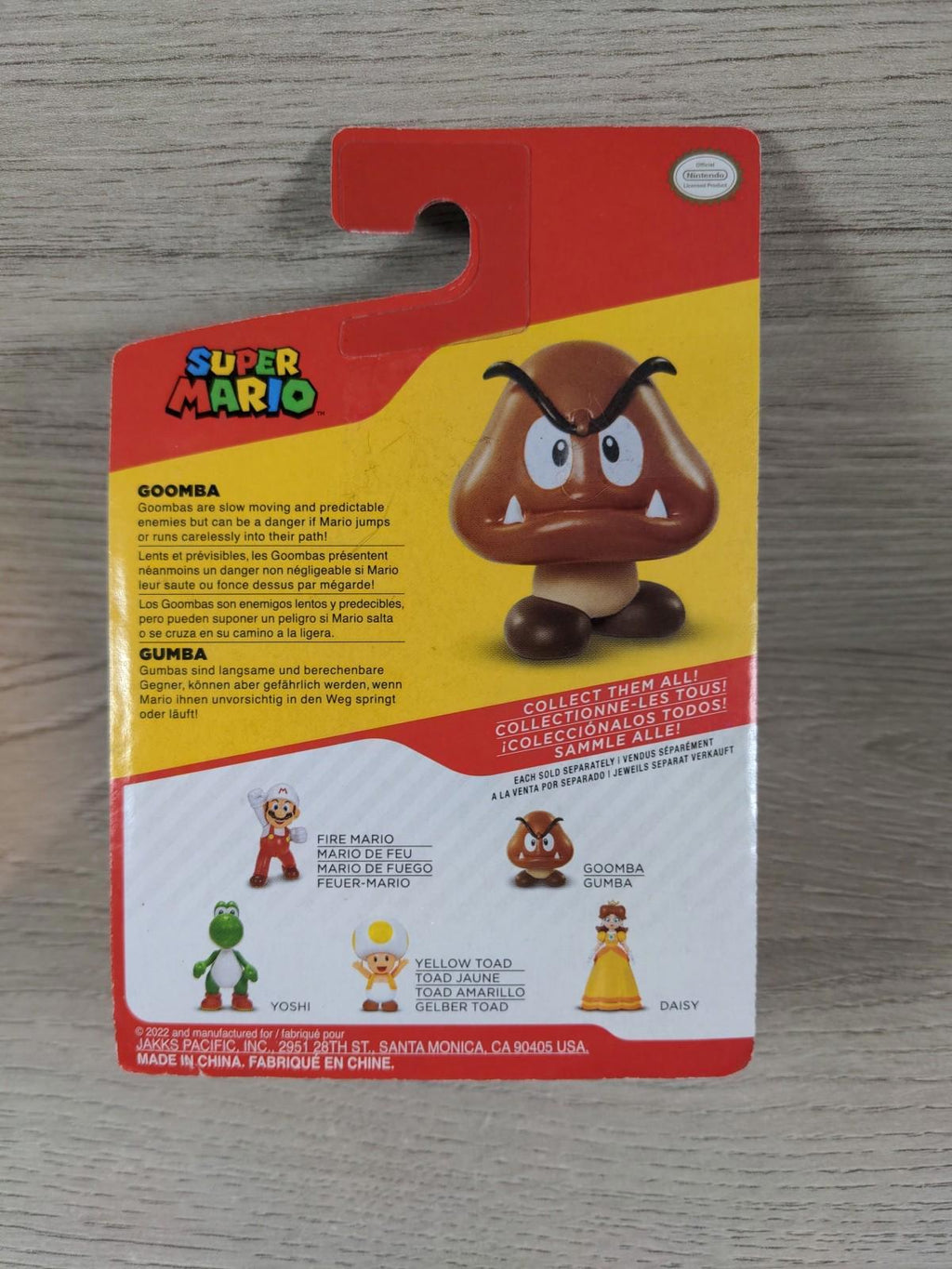 Super Mario Goomba Mini Action Figure Jakks Pacific - Factory Sealed Pack