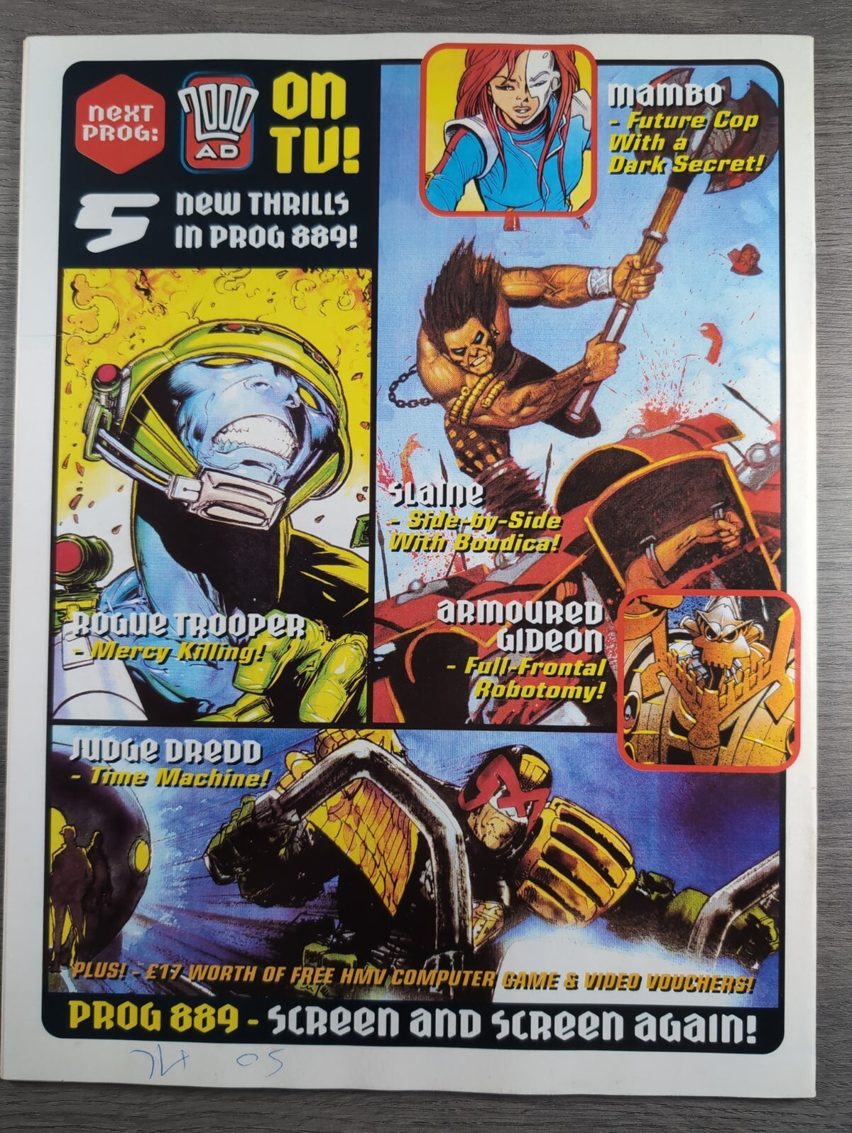 2000AD Prog 888 Featuring Judge Dredd Comic 20th May 1994 Vintage Retro Comic