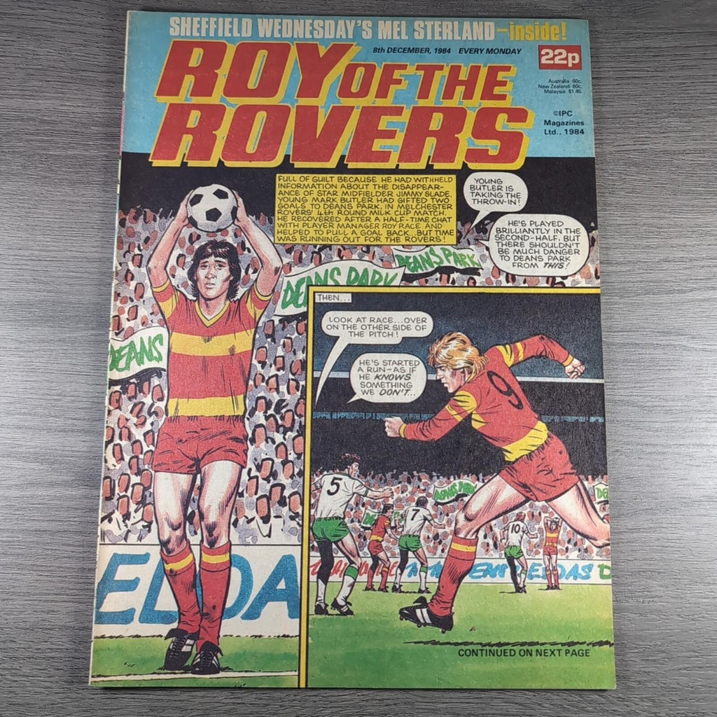 Roy of The Rovers 8th December 1984 Vintage Comic IPC Magazines