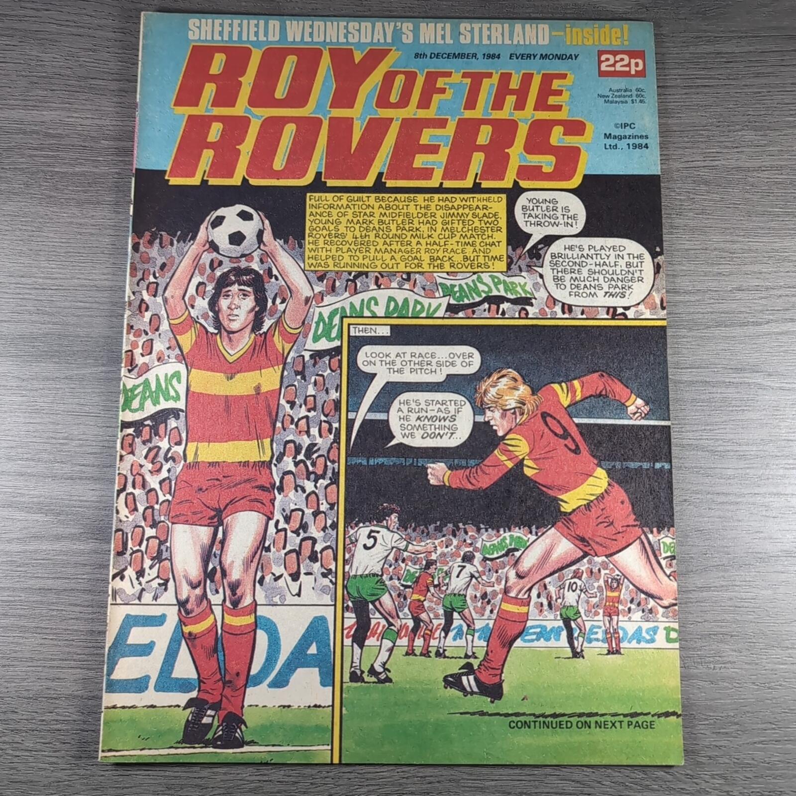 Roy of The Rovers 8th December 1984 Vintage Comic IPC Magazines