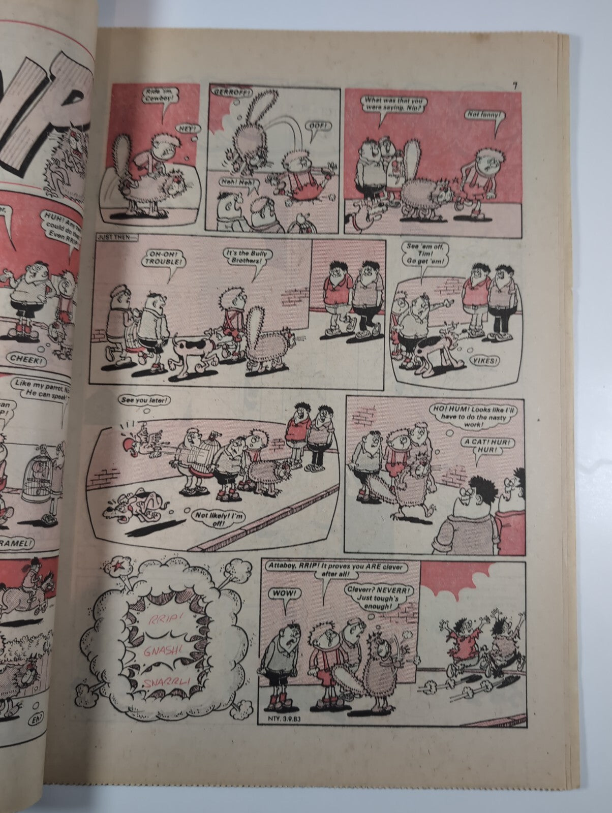 Nutty Comic Featuring Bananaman Issue No. 186 Sept 3rd 1983 Vintage Retro Comic