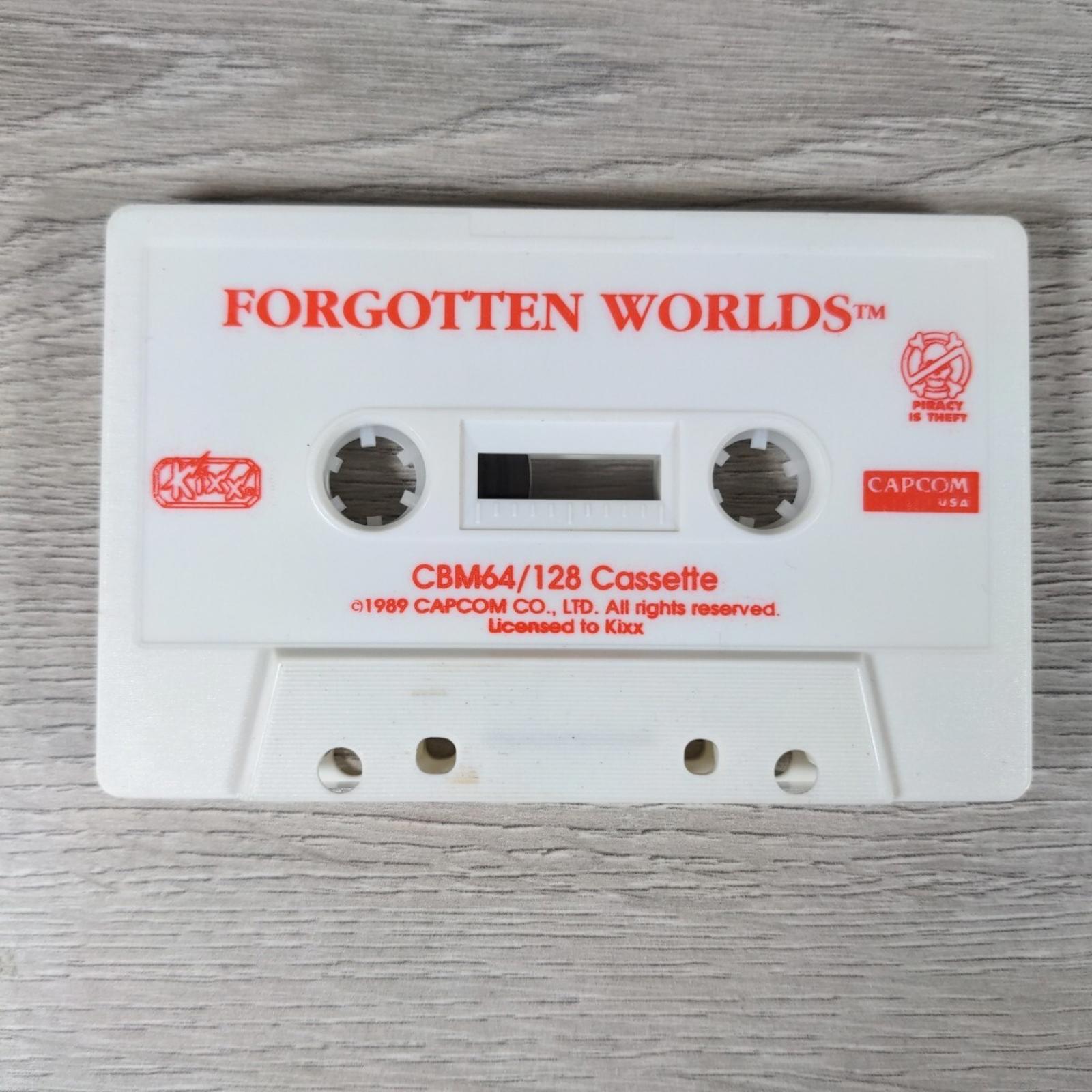 Forgotten Worlds Commodore 64 C64 Game Cassette Kixx Capcom Tested & Working