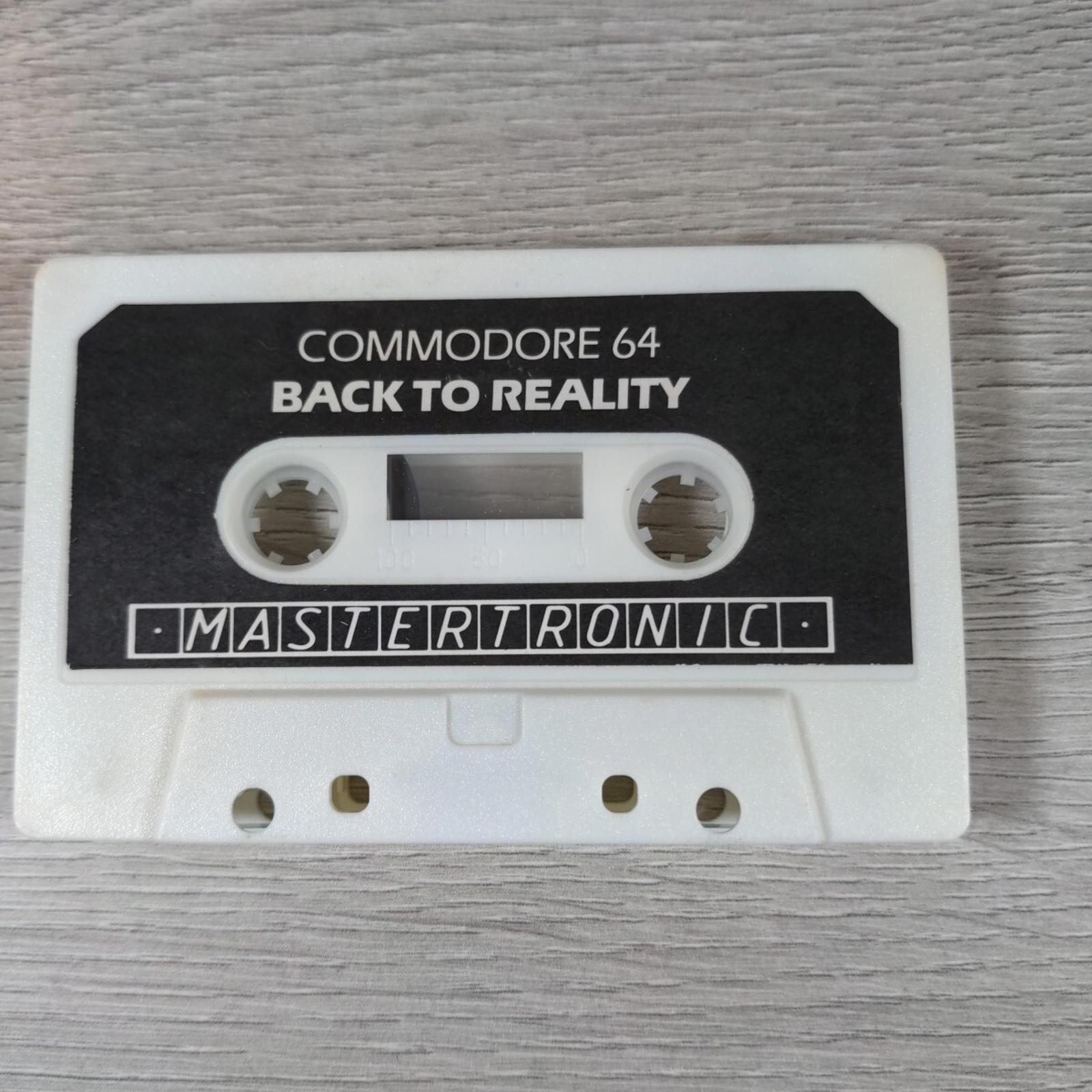 Back To Reality Commodore 64 C64 Game Cassette - Tested & Working - Retrorama UK