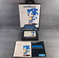 Sonic The Hedge Sega Mega Drive Game & Manual Tested & Working UK PAL Region
