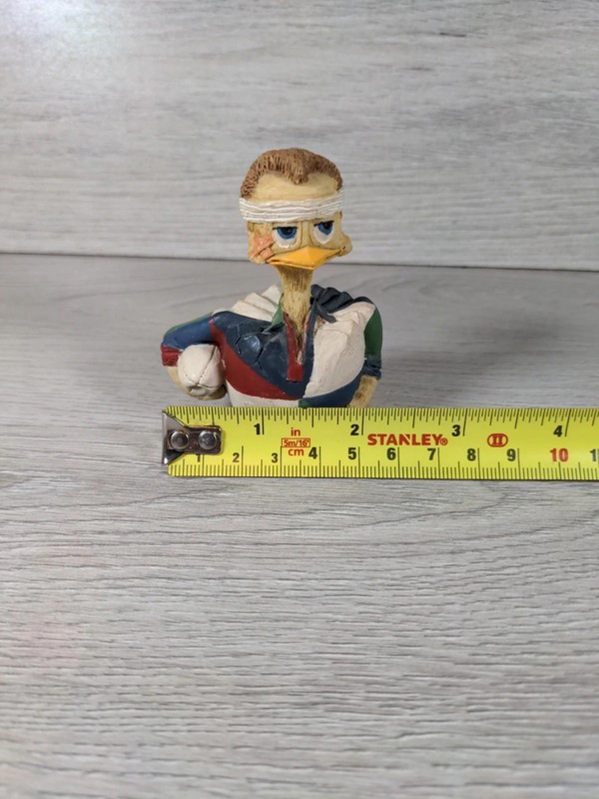Eggbert Rugger Duck Collectable Figure By Malcom Bowmer