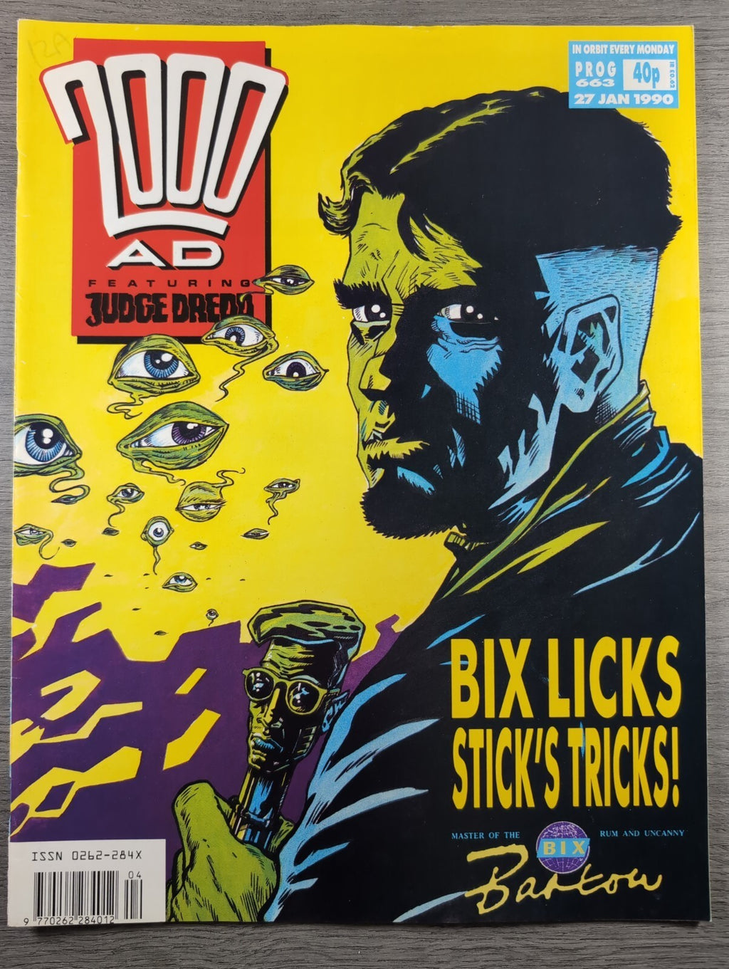 2000AD Prog 663 Featuring Judge Dread Comic 27th Jan 1990 Vintage Retro Comic - Retrorama UK