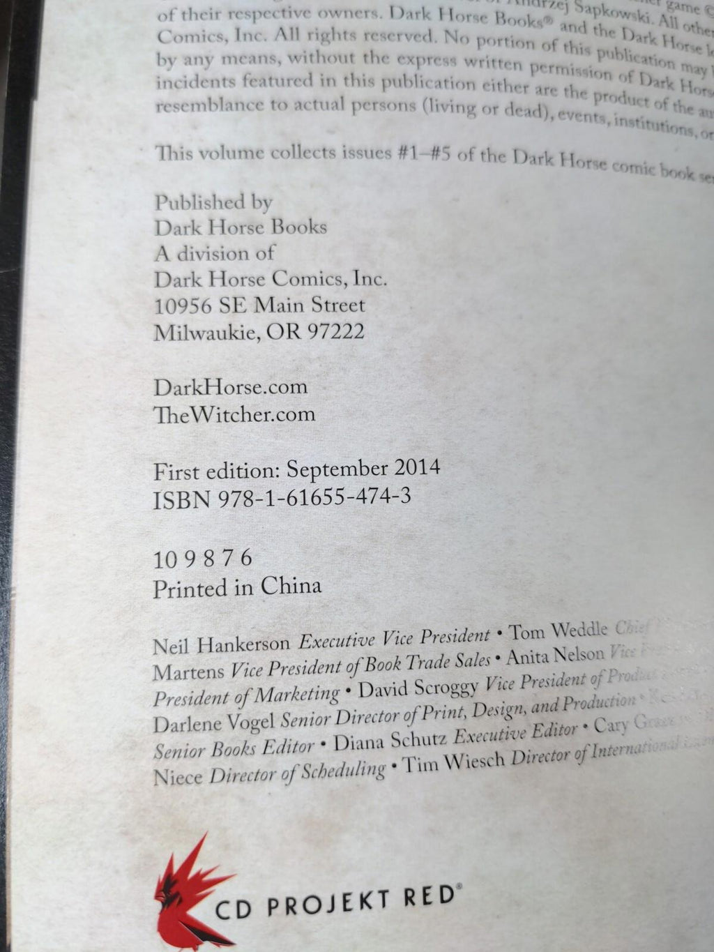 The Witcher Volume 1 House Of Glass Dark House Comics Graphic Novel - Retrorama UK