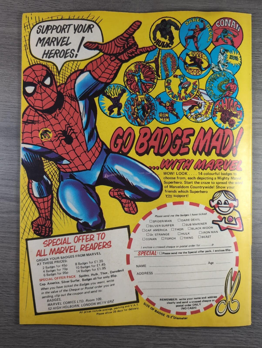 Spider-Man Comics Weekly No 96 Marvel Comics UK 14 December 1974 Vintage Comic
