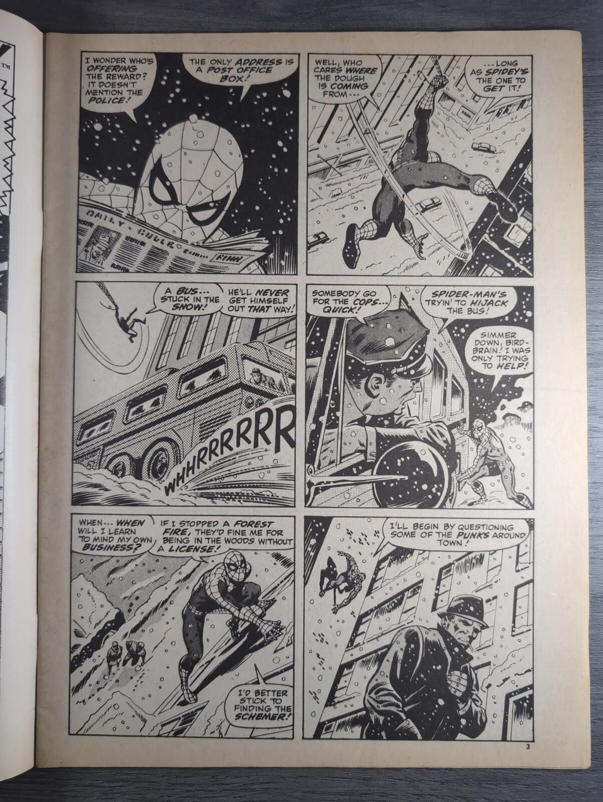 Spider-Man Comics Weekly No105 Marvel Comics UK 15th February 1975 Vintage Comic