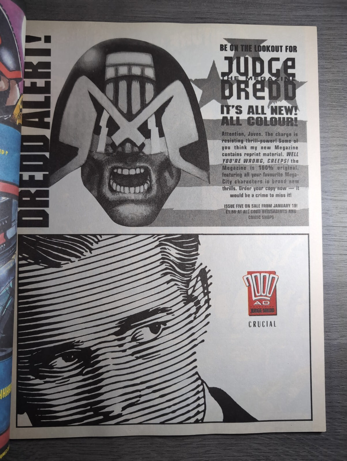 2000AD Prog 714 Featuring Judge Dredd Comic 19th Jan 1991 Vintage Retro Comic
