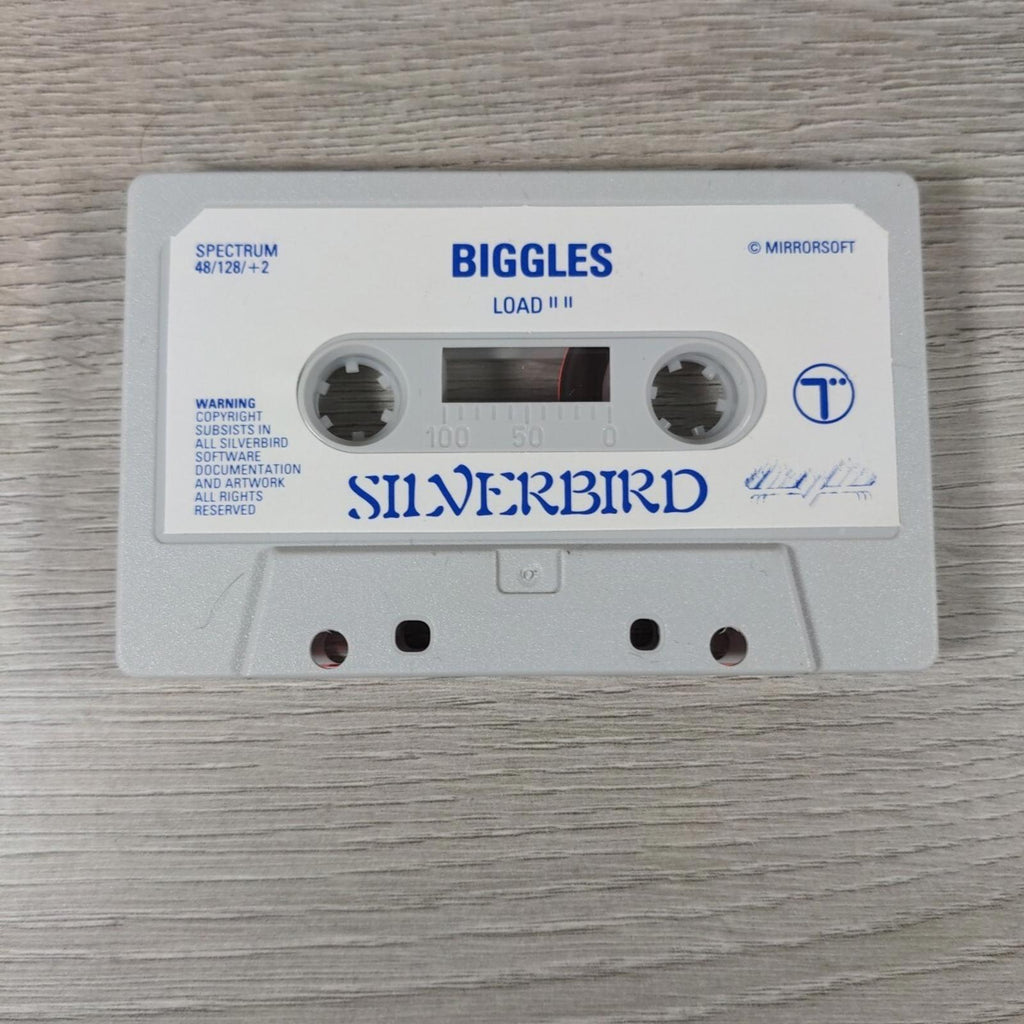 Biggles ZX Spectrum 48K 128K Game Cassette Silverbird Tested & Working
