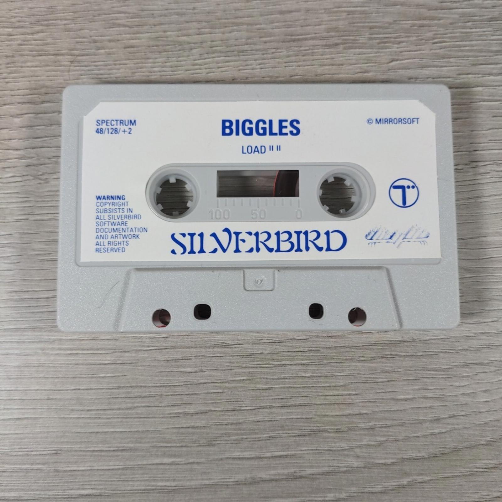 Biggles ZX Spectrum 48K 128K Game Cassette Silverbird Tested & Working