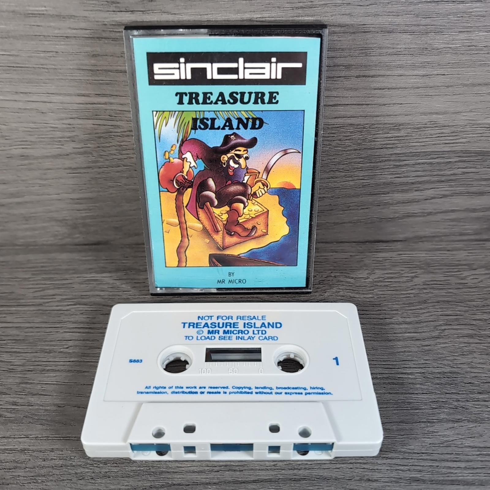 Treasure Island ZX Spectrum Video Game Cassette Mr Micro Tested & Working