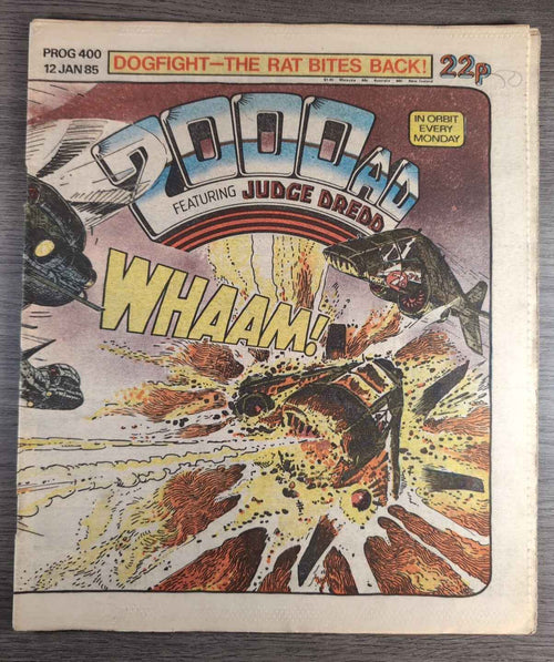 2000AD Prog 400 Featuring Judge Dread Comic 12th Jan 1985 Vintage Retro Comic