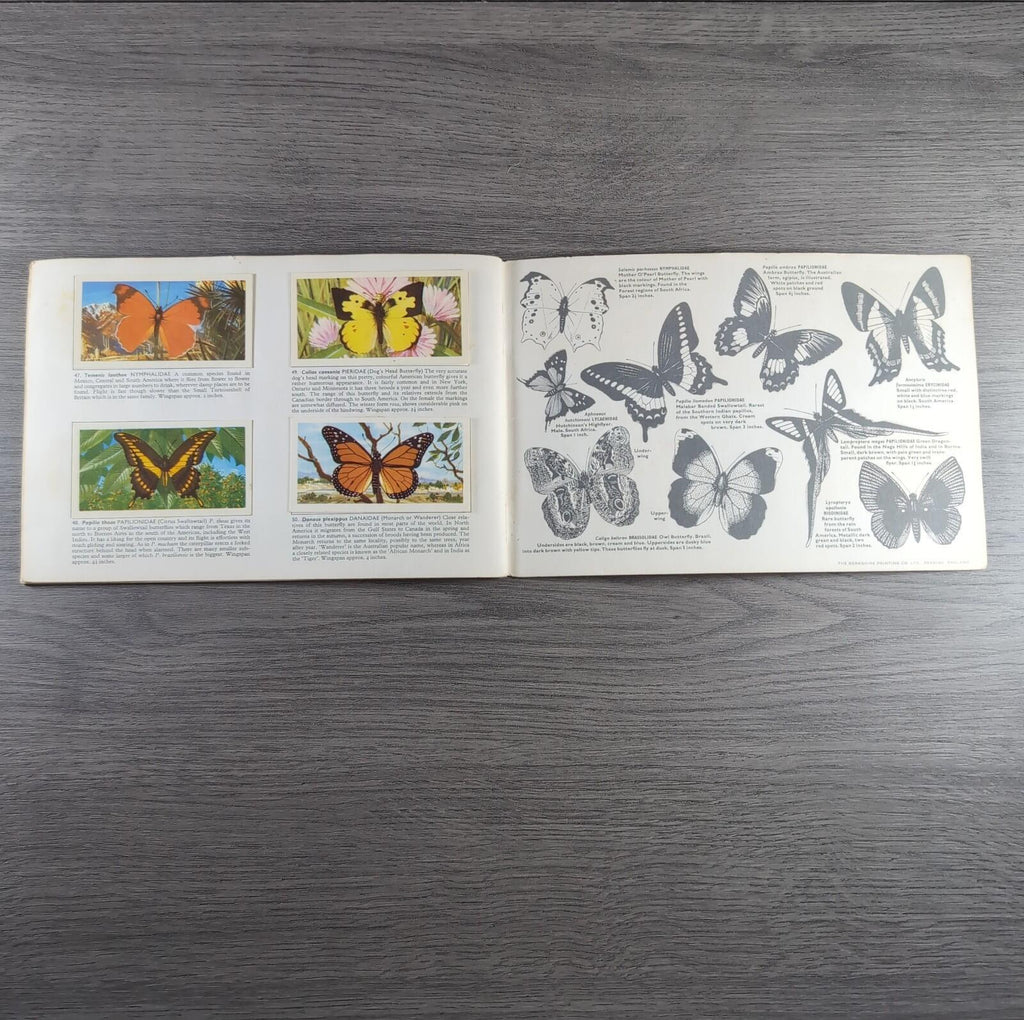 Brooke Bond Tea Picture Cards Album Butterflies Of The World Complete Set