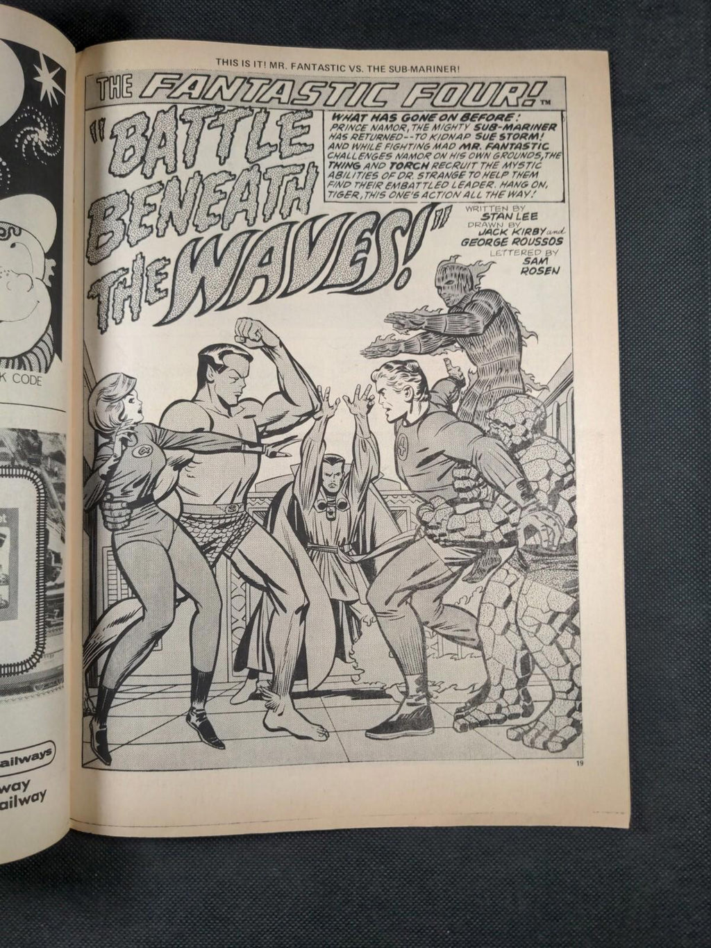 Mighty World of Marvel Issue No 56 October 1973  Vintage Marvel UK Comic - Retrorama UK