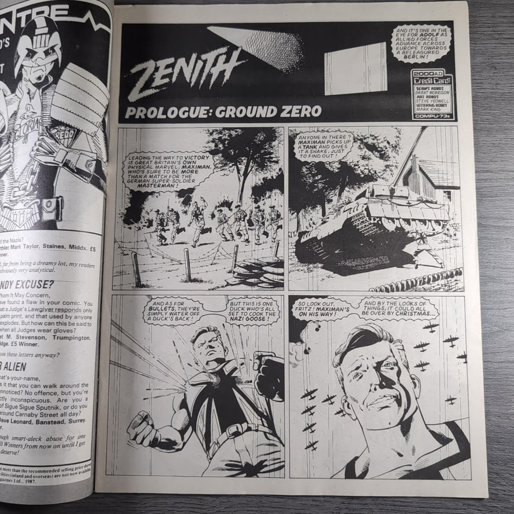 2000AD Prog No 535 Featuring Judge Dredd 15th August 1987 Vintage Comic