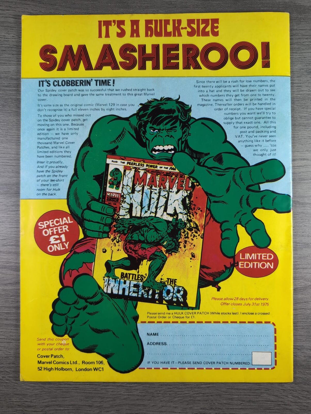 Spider-Man Comics Weekly No. 129 Marvel Comics UK 2nd August 1975