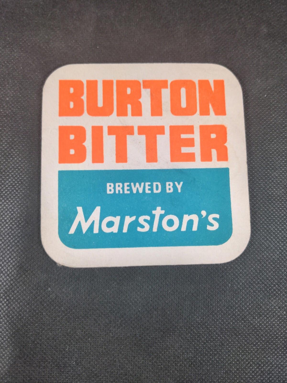 2 Vintage Beer Mats Marstons Burton Bitter