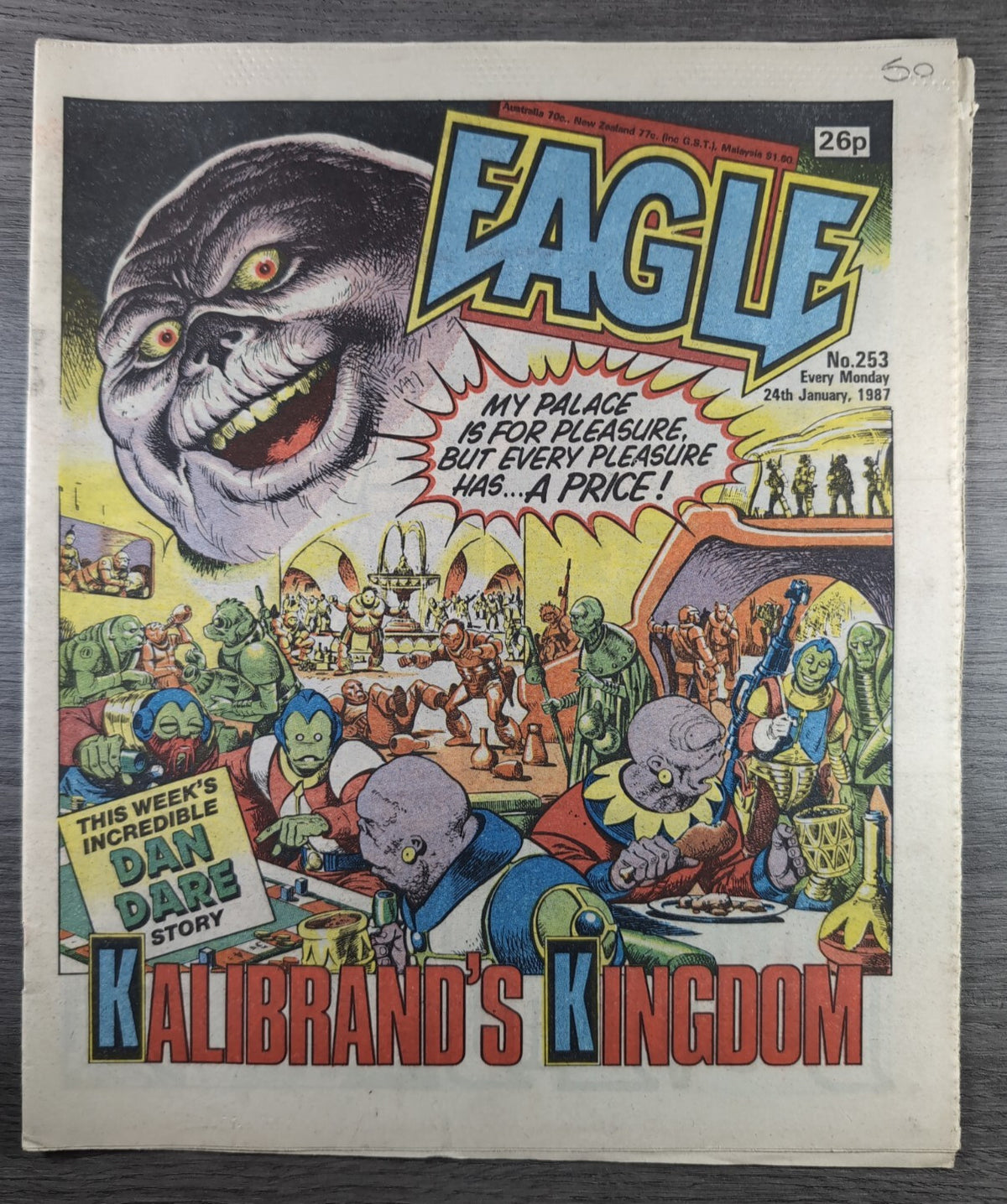 Eagle Comic Issue No. 253 24th Jan 1987 Vintage Retro UK Comic