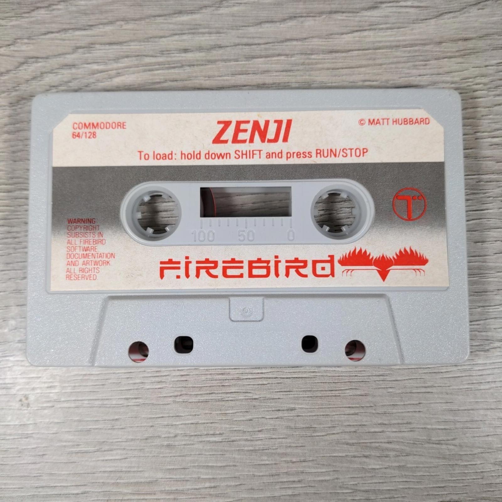 Zenji Commodore 64 C64 Game Cassette Tested & Working