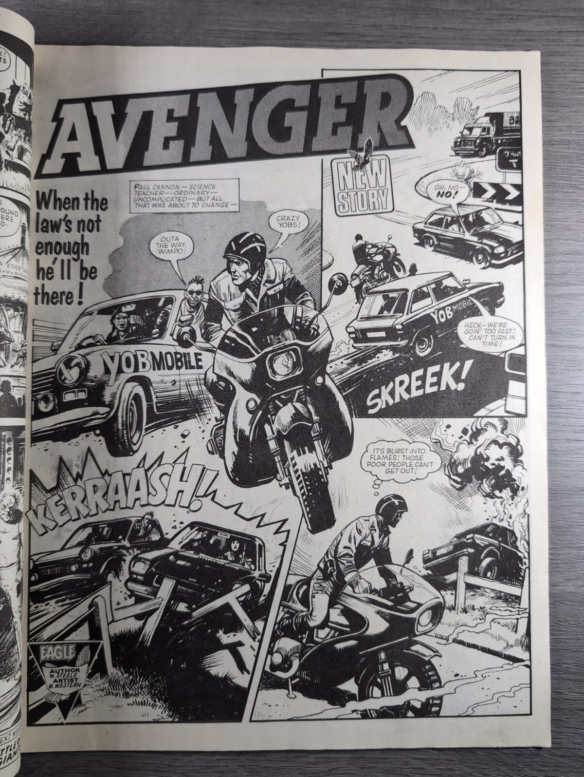 Eagle Comic Issue No. 259 7th March 1987 With Poster Vintage Retro UK Comic