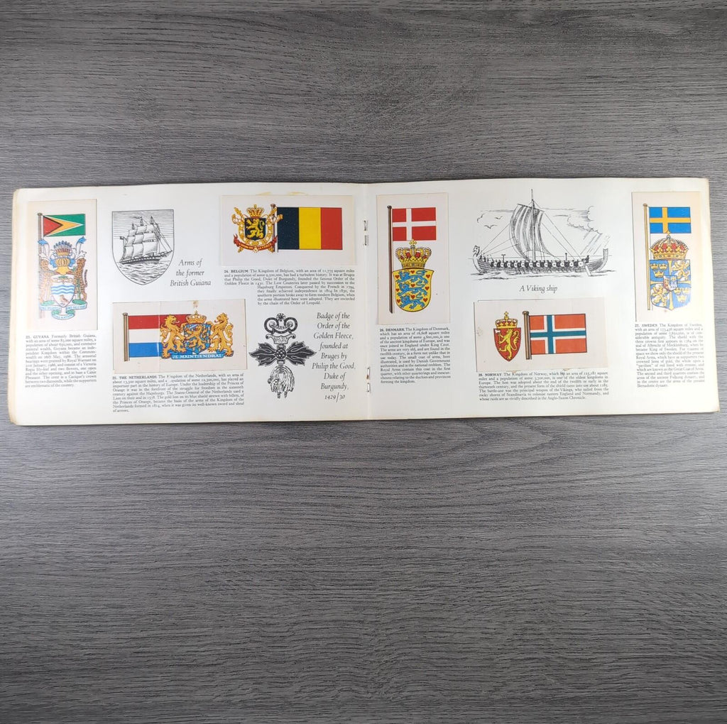 Brooke Bond Tea Picture Cards Album Flags & Emblems Of The World Complete Set