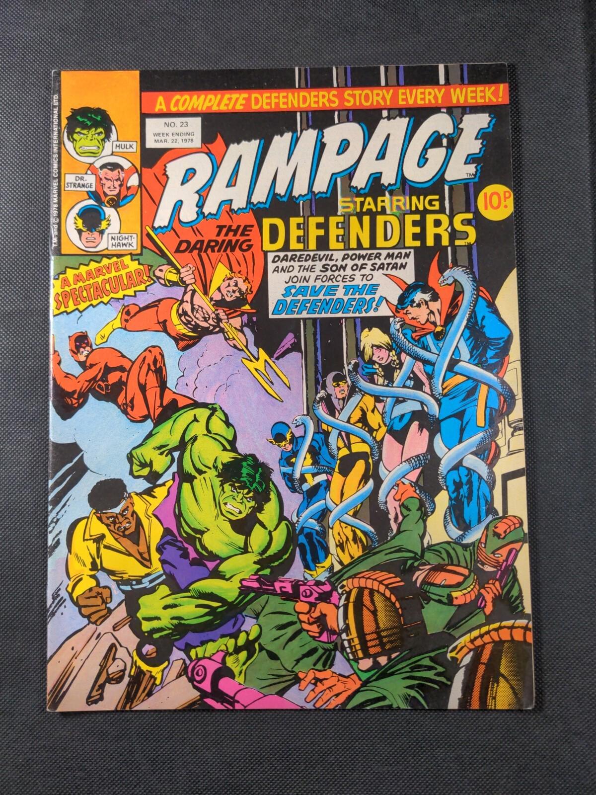 Marvel Comics - Rampage Starring The Daring Defenders - Issue No  23 March 1978 - Retrorama UK