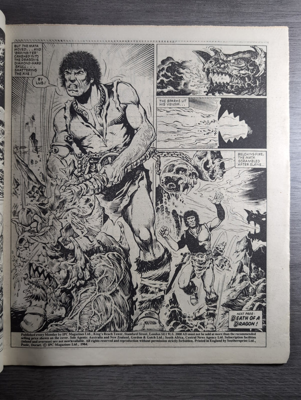 2000AD Prog 366 Featuring Judge Dredd Comic 28th April 1984 Vintage Retro Comic