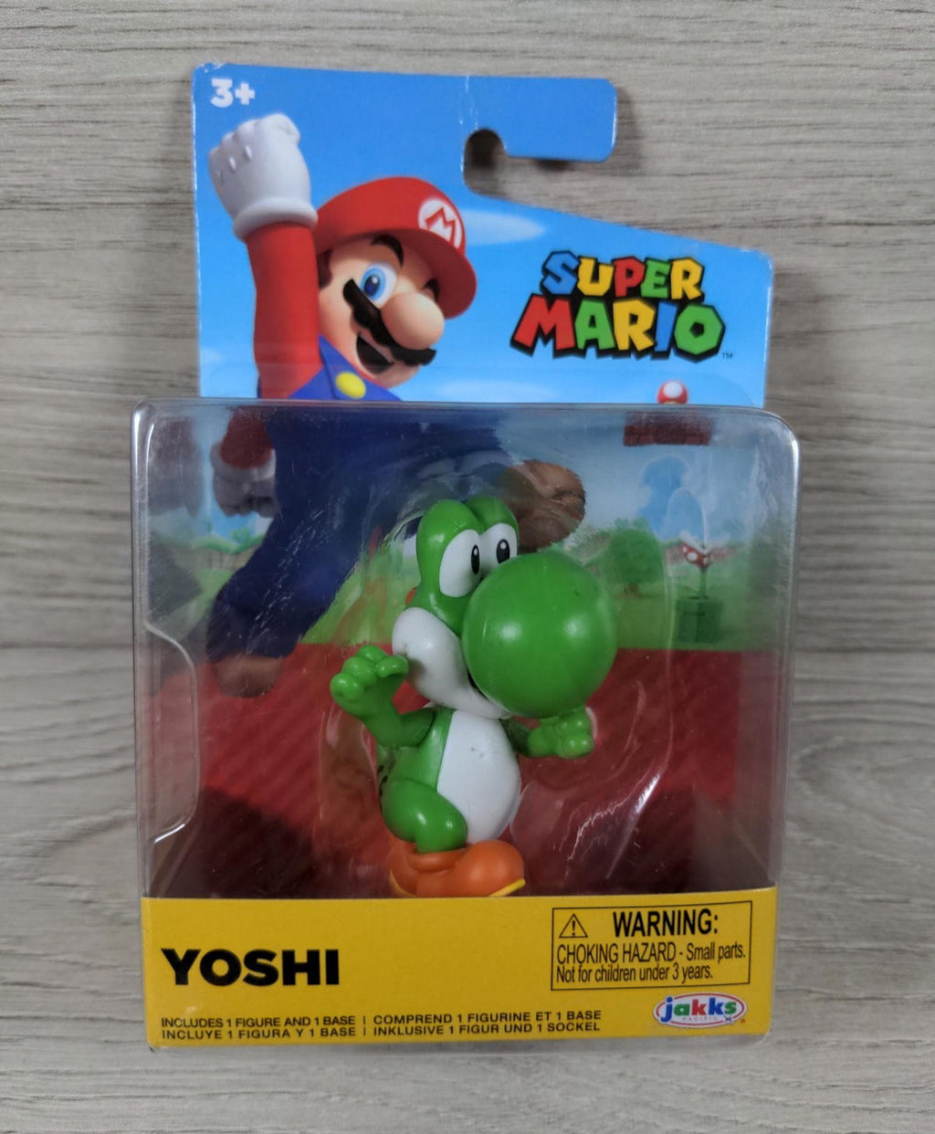 Super Mario Yoshi  6cm Action Figure Jakks Pacific - Factory Sealed Pack