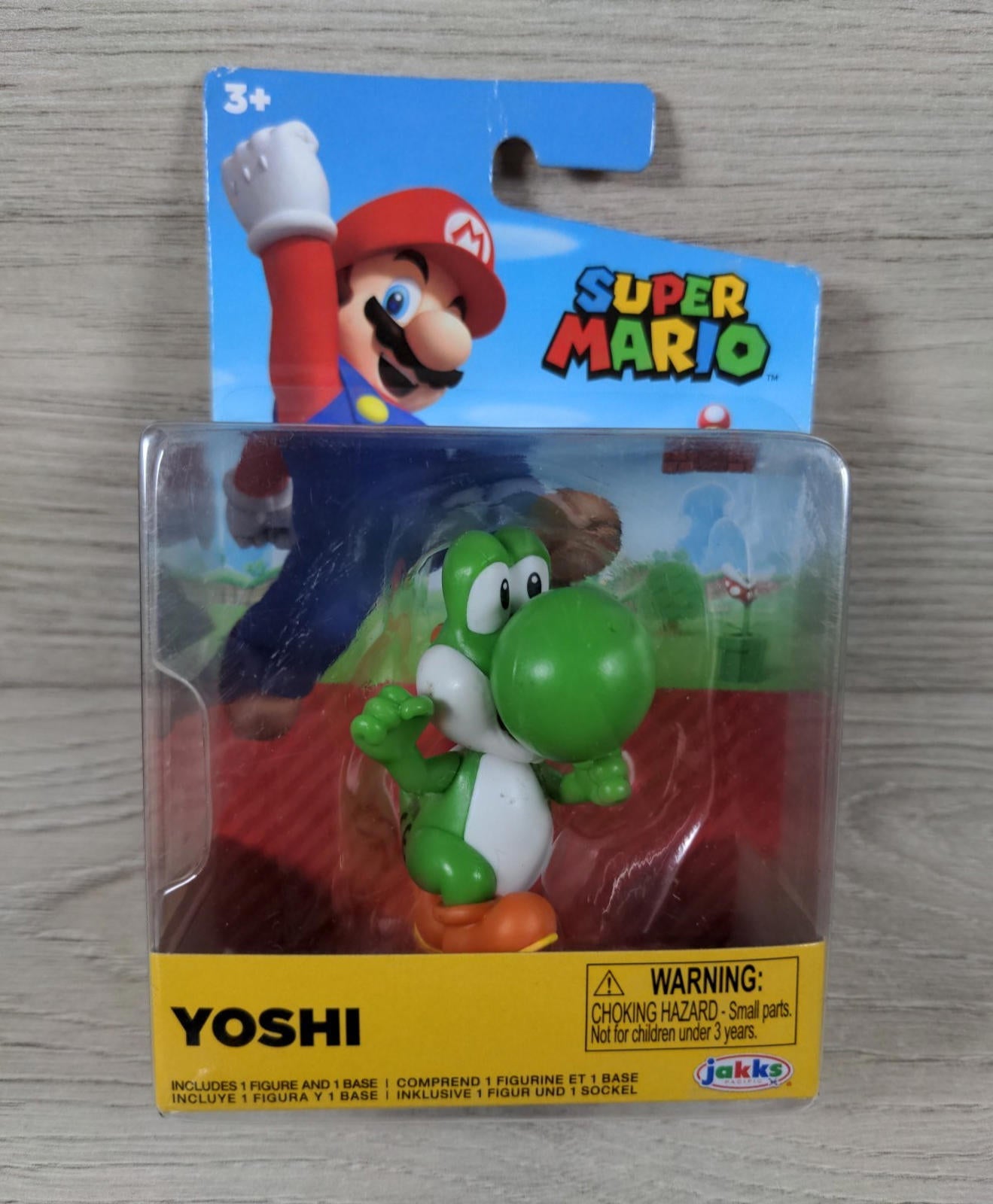 Super Mario Yoshi  6cm Action Figure Jakks Pacific - Factory Sealed Pack