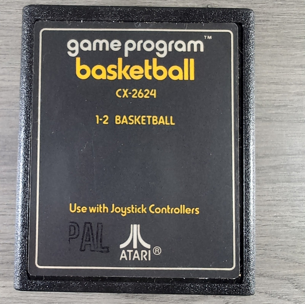 Basketball Atari 2600 Game CX2624 Cartridge & Manual Boxed CIB Tested & Working