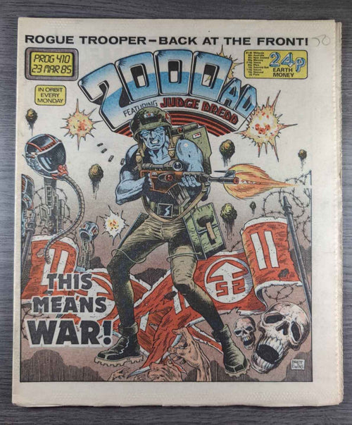 2000AD Prog 410 Featuring Judge Dread Comic 23rd Marc 1985 Vintage Retro Comic