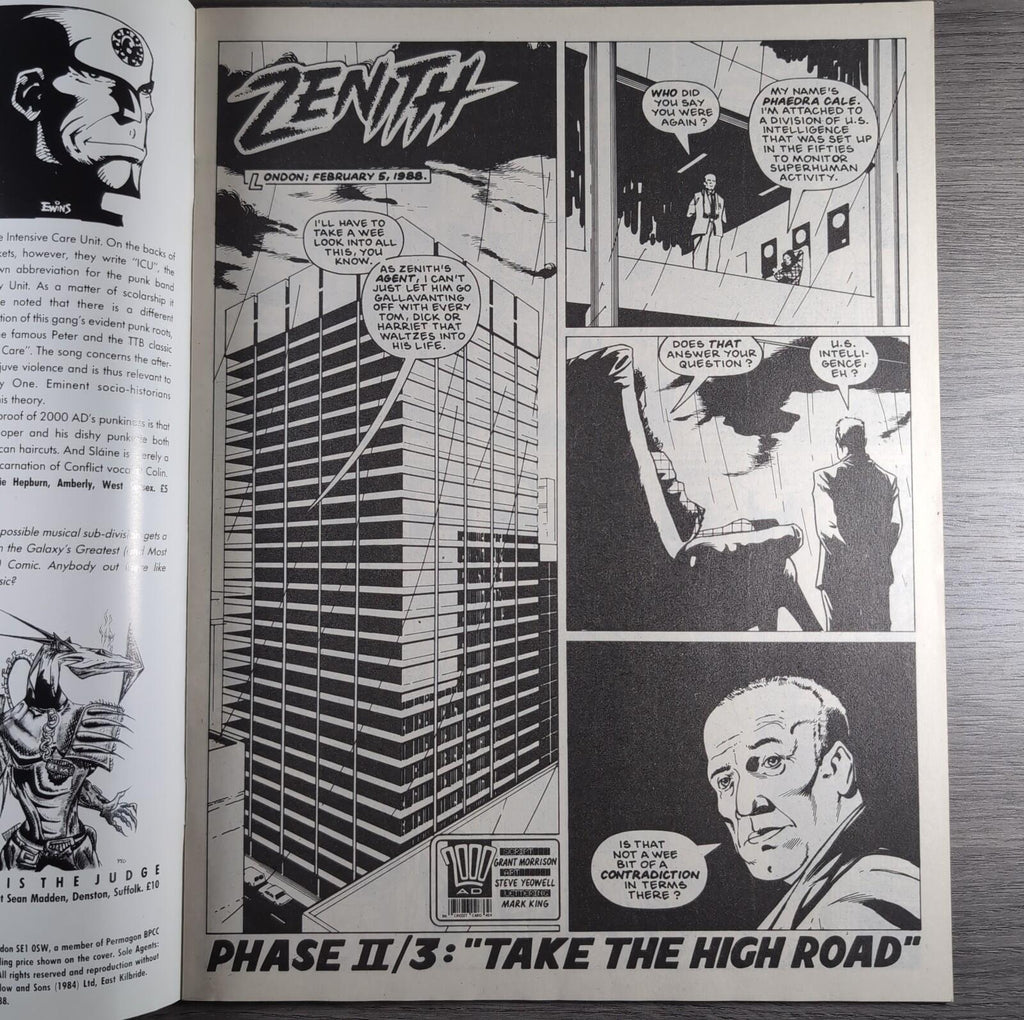 2000AD Prog 592 Featuring Judge Dredd 17th September 1988 Vintage Comic