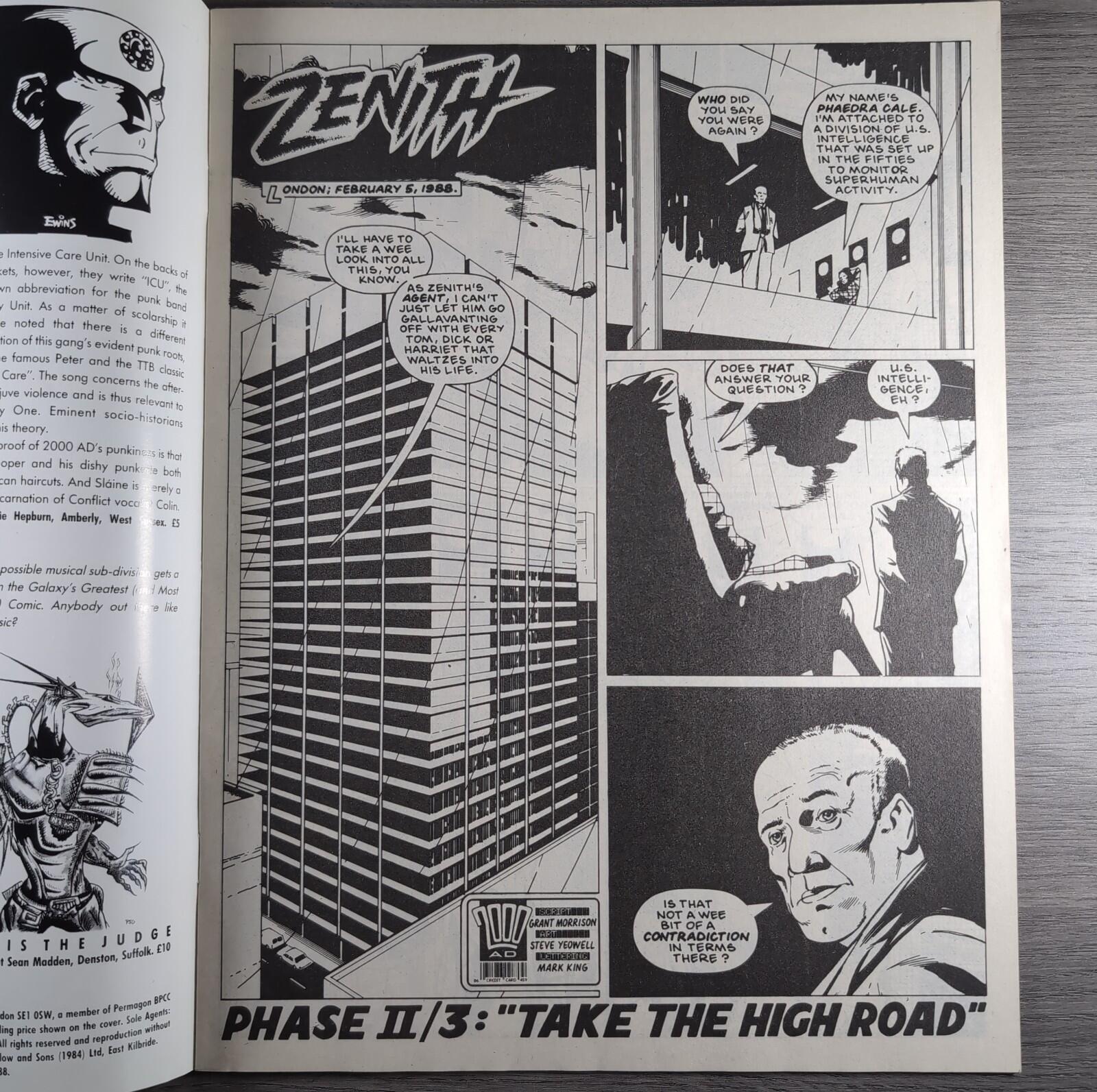 2000AD Prog 592 Featuring Judge Dredd 17th September 1988 Vintage Comic