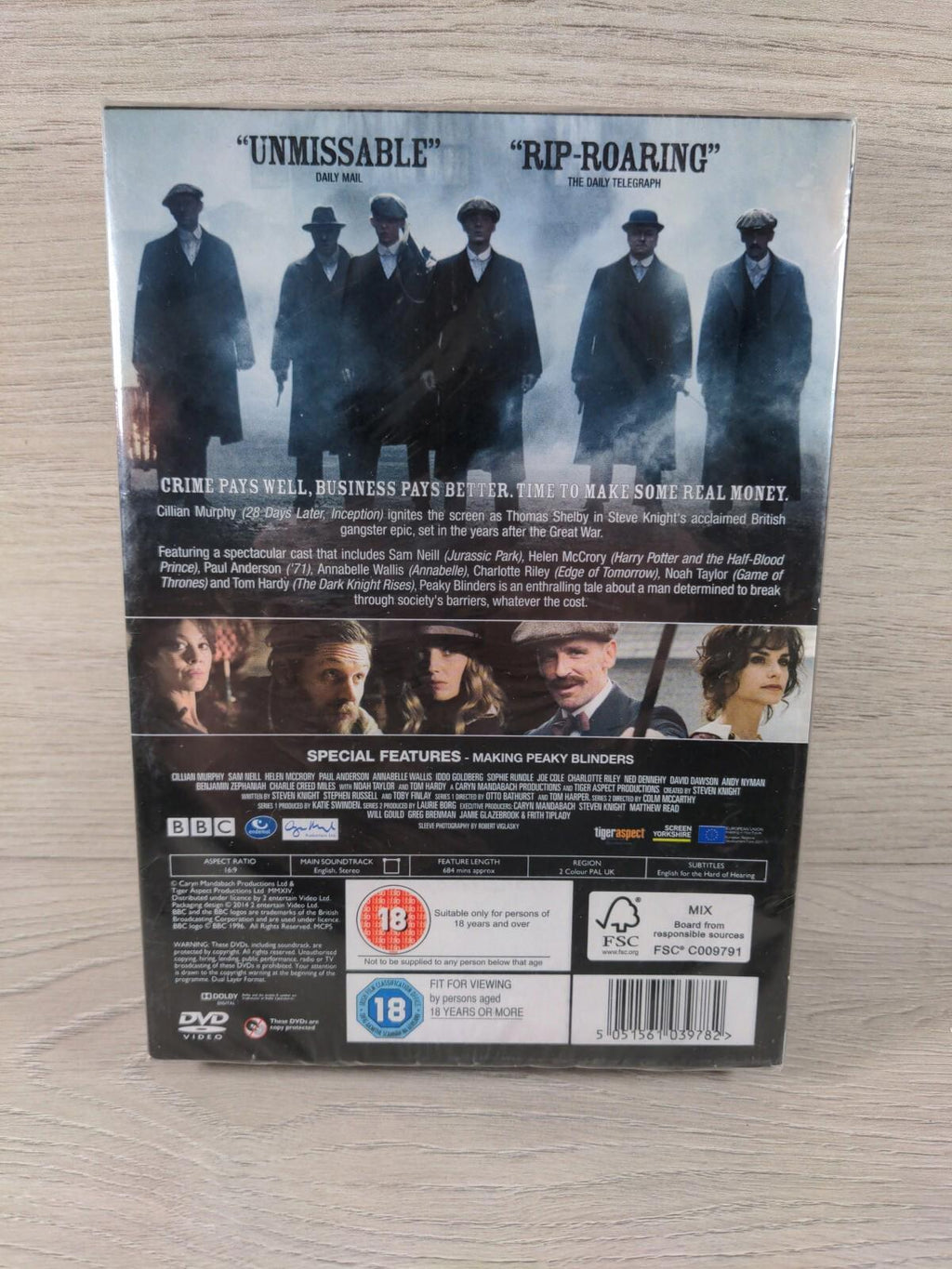 Peaky Blinders Series 1 and 2 DVD 4 Disc Boxset New & Sealed