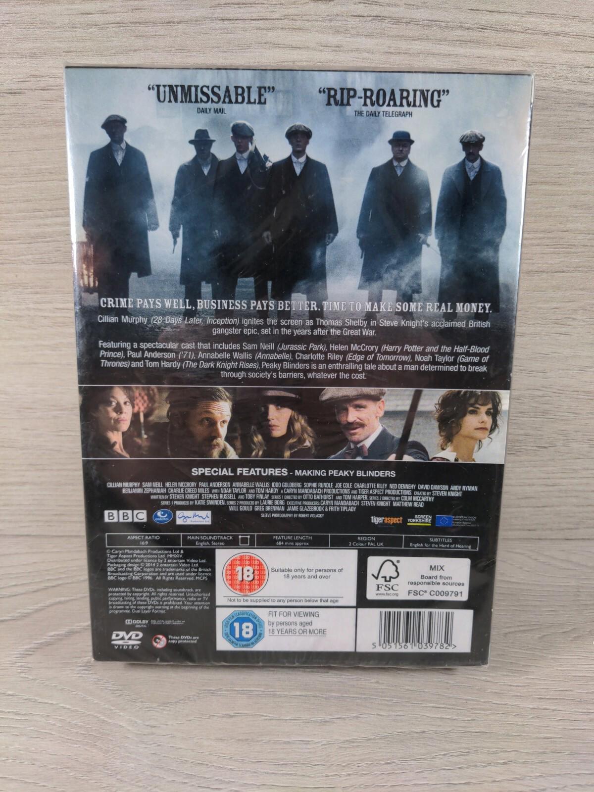 Peaky Blinders Series 1 and 2 DVD 4 Disc Boxset New & Sealed