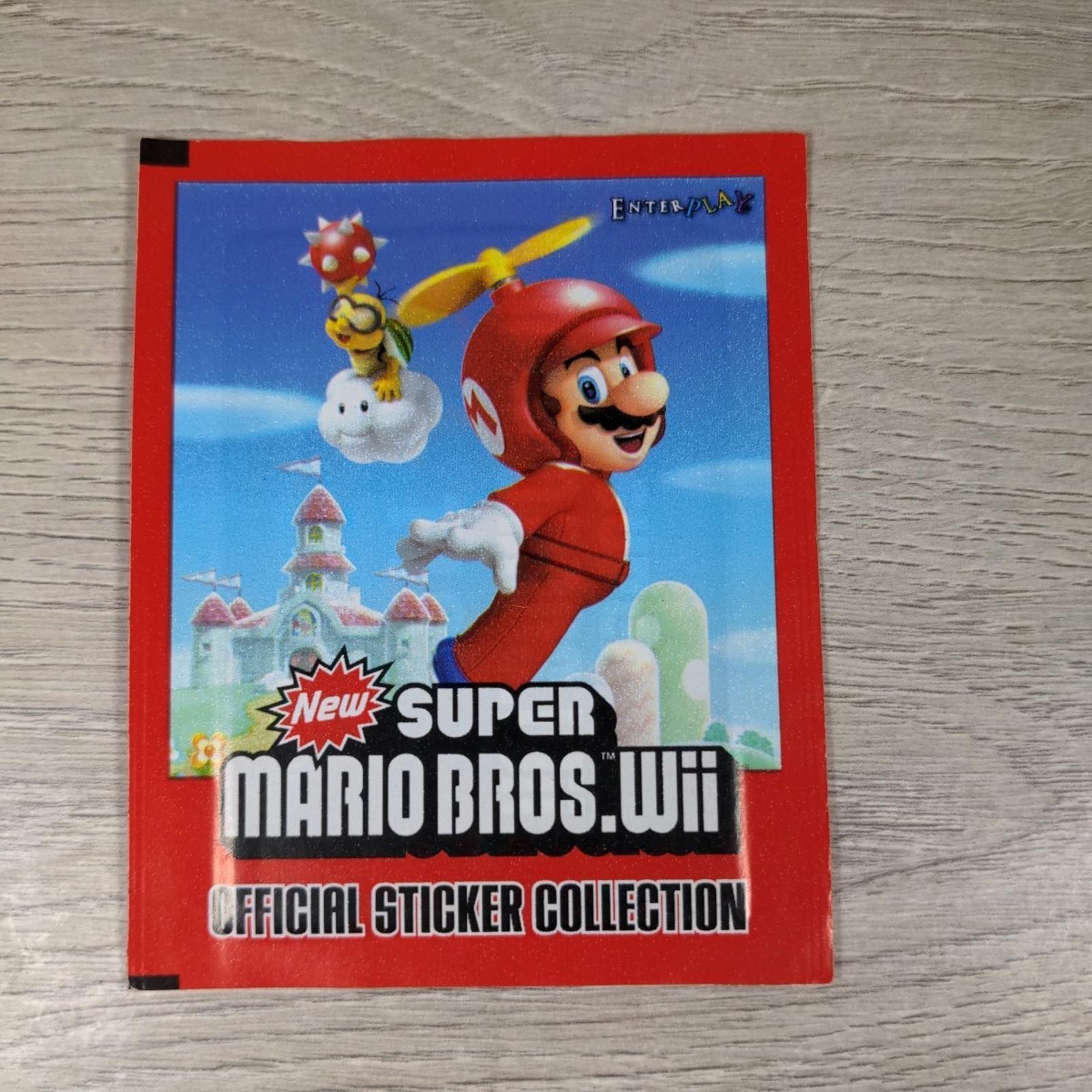 Super Mario Bros Wii Sticker Official Collection 2011 Factory Sealed Packs x 3