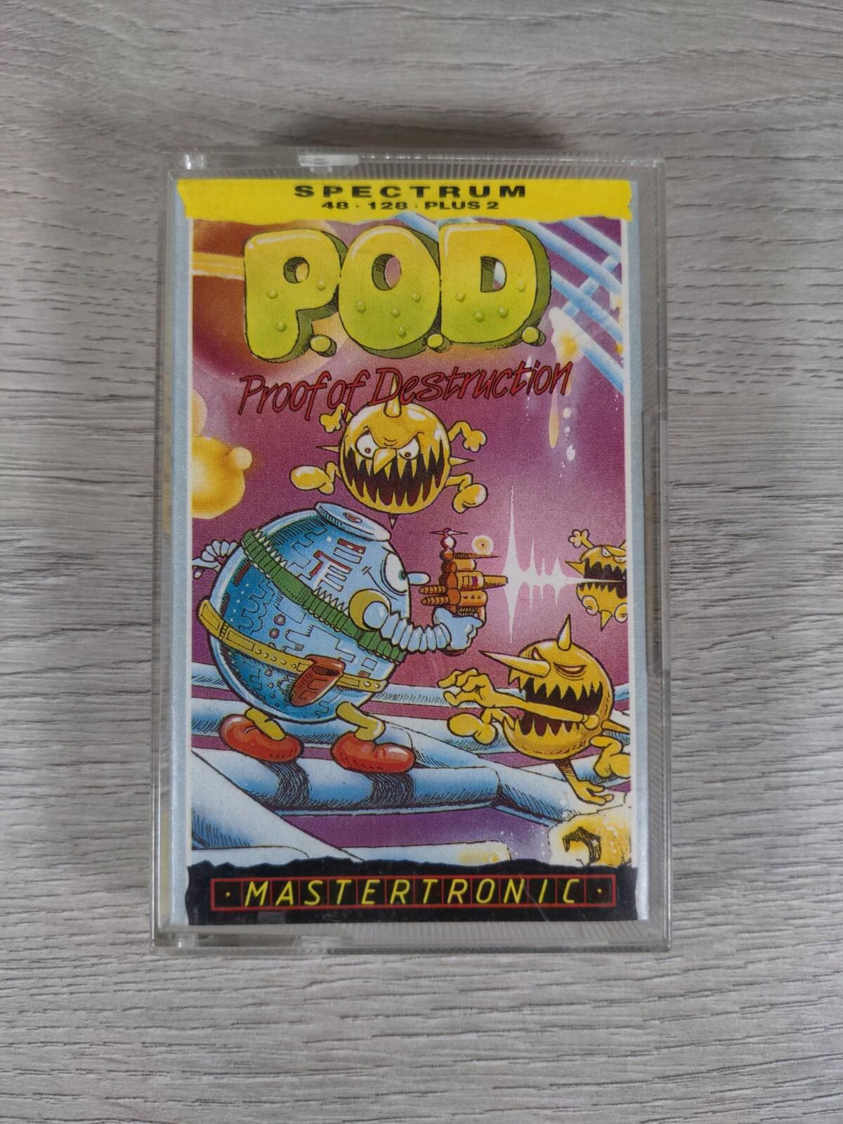 P.O.D Proof Of Destruction ZX Spectrum 48K 128K Game Cassette Tested & Working - Retrorama UK