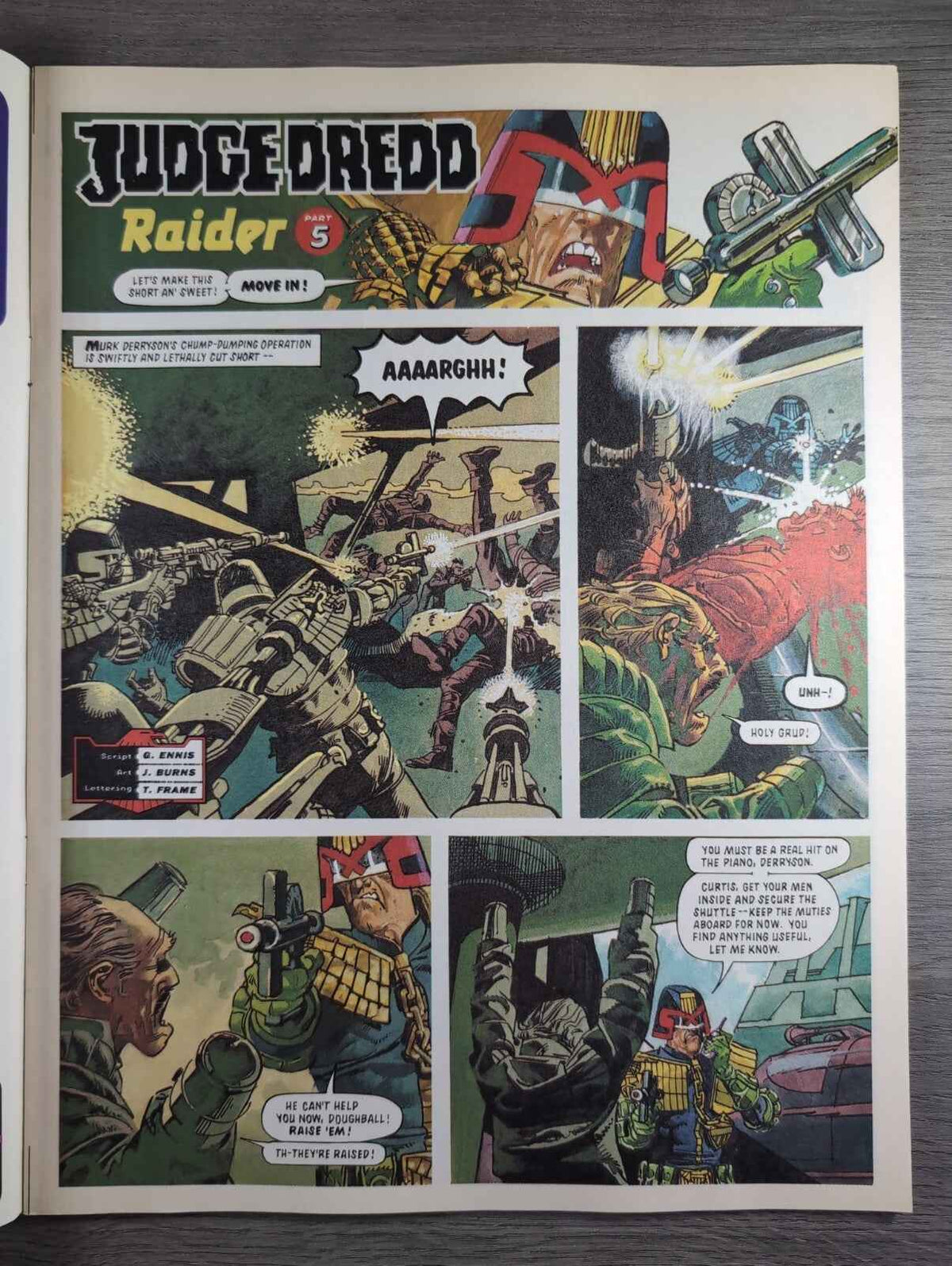 2000AD Prog 814 Featuring Judge Dredd Comic 19th Dec 1992 Vintage Retro Comic
