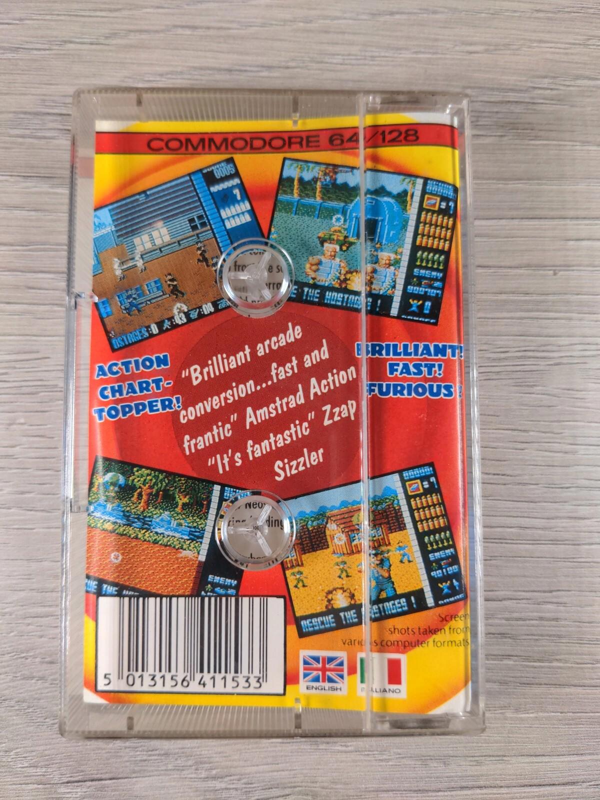 Operation Wolf Commodore 64 C64 Video Game Cassette Tested & Working