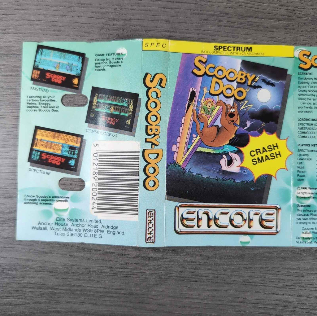 Scooby Doo ZX Spectrum 48/128K Game Tested & Working