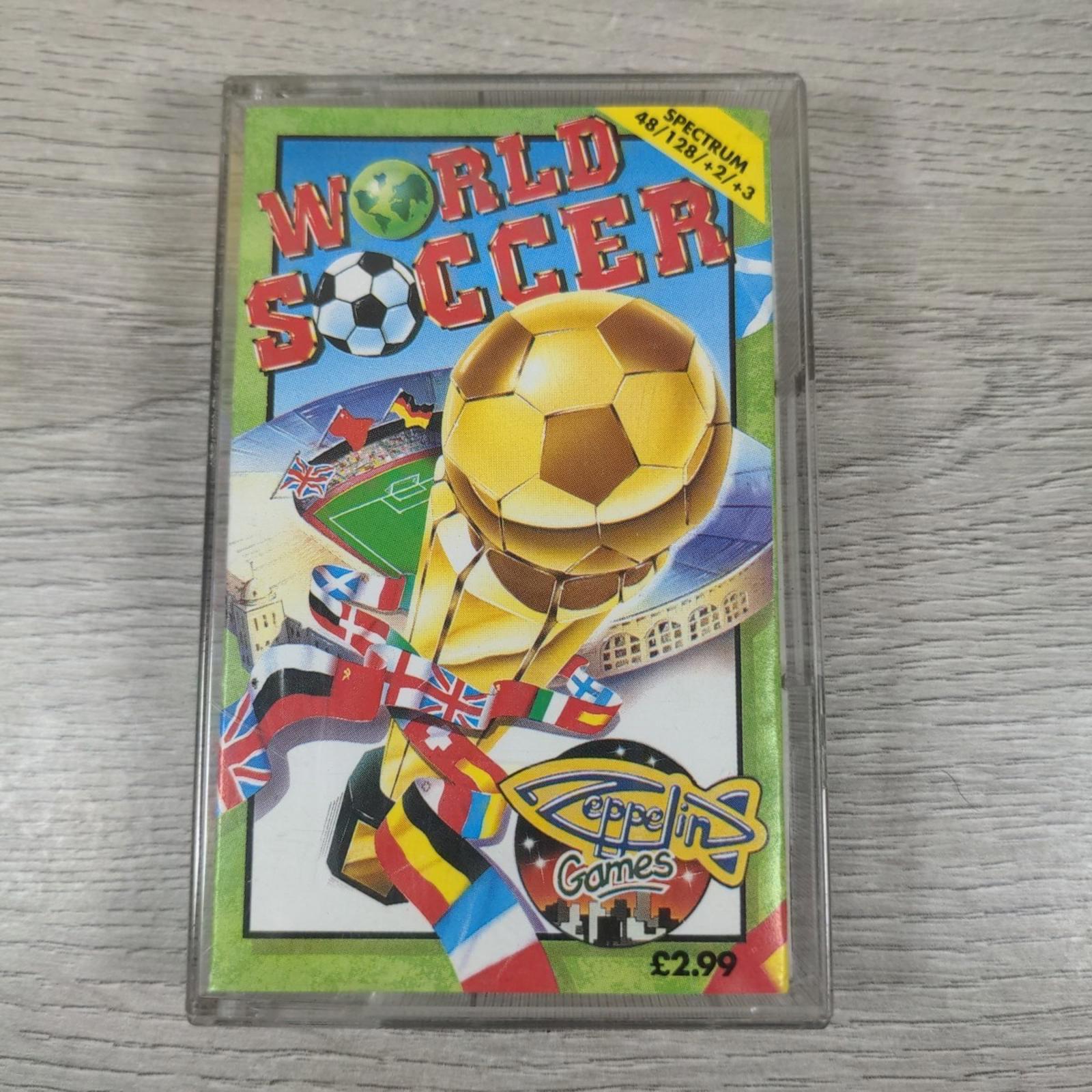 World Soccer ZX Spectrum 48/128K Game Cassette Zepplin Games Tested & Working
