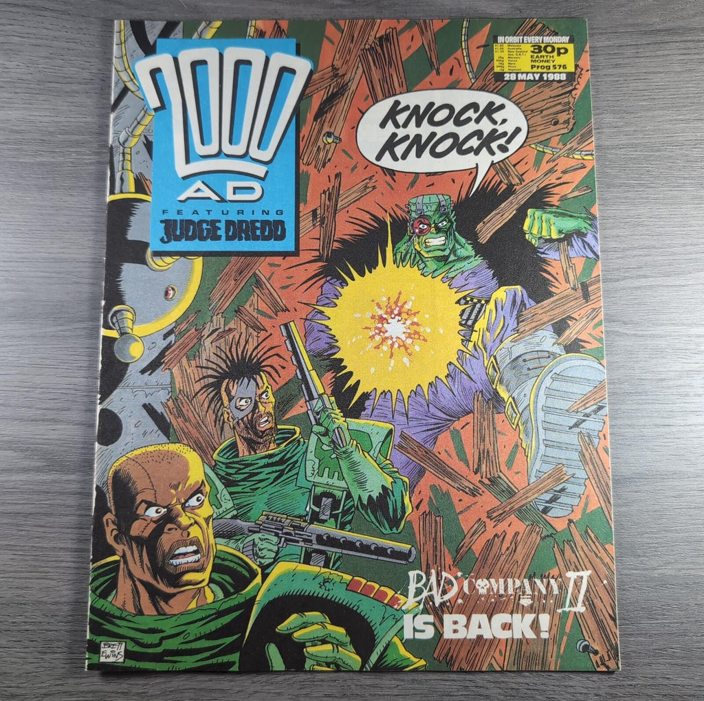 2000AD Prog 576 Featuring Judge Dredd 28th May 1988 Vintage Comic