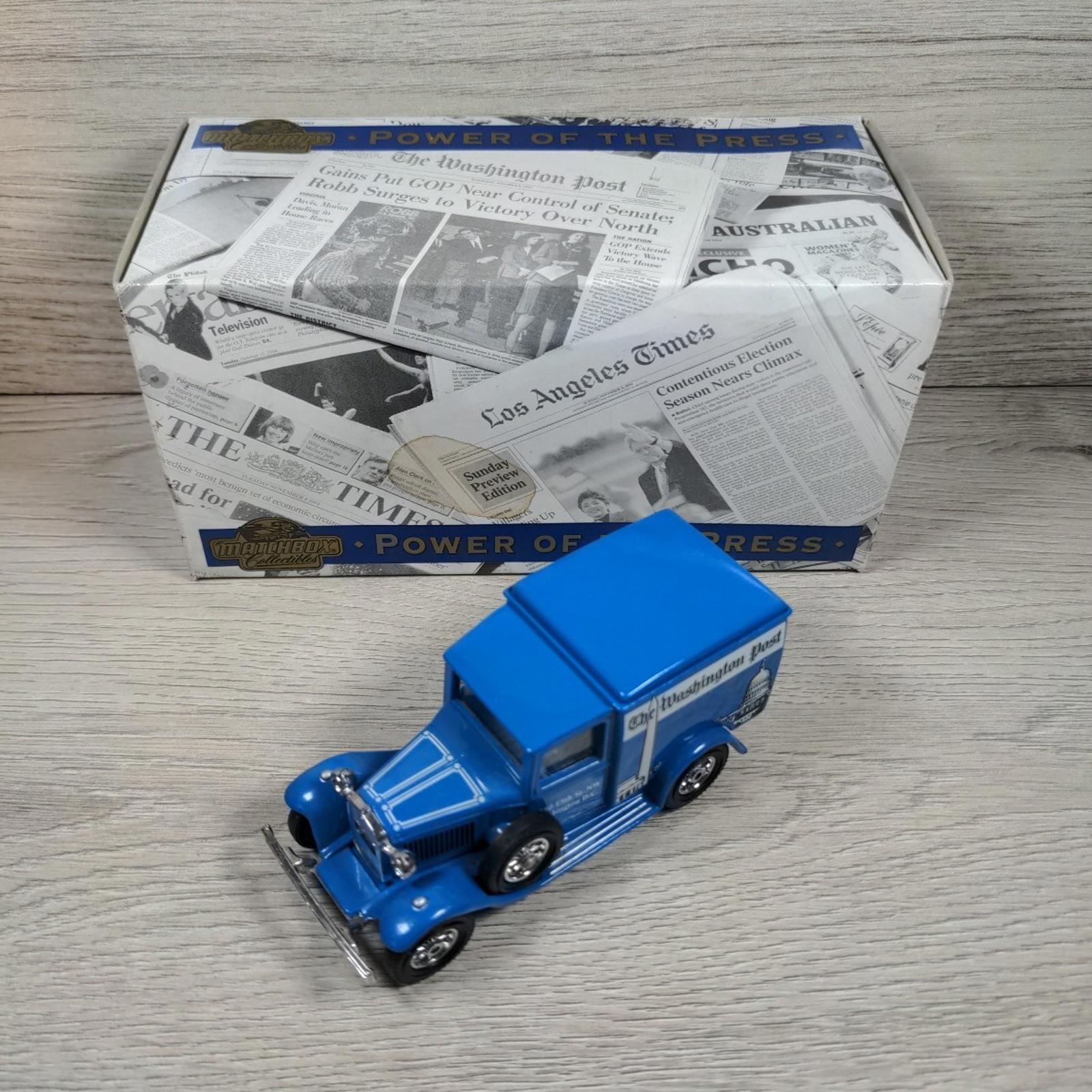 Matchbox Collectables  1930 Model A Ford Diecast Van YPP-08 Power Of The Press - Retrorama UK